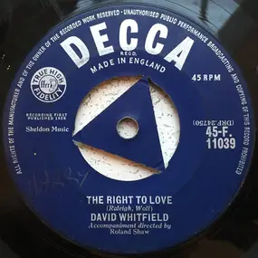 david whitfield - The Right To Love