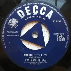 david whitfield - The Right To Love