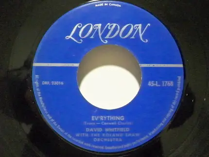 David Whitfield - Martinella / Ev'rything