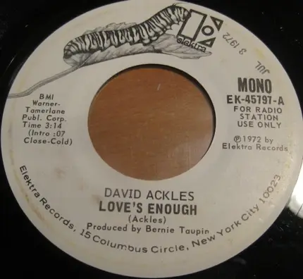 David Ackles - Love's Enough