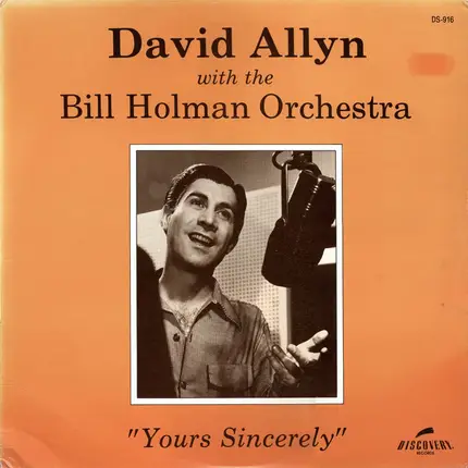 David Allyn With The Bill Holman And His Orchestra - Yours Sincerely