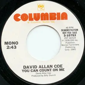 David Allan Coe - You Can Count On Me