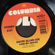 7inch Vinyl Single - David Allan Coe - A Country Boy (Who Rolled The Rock Away)