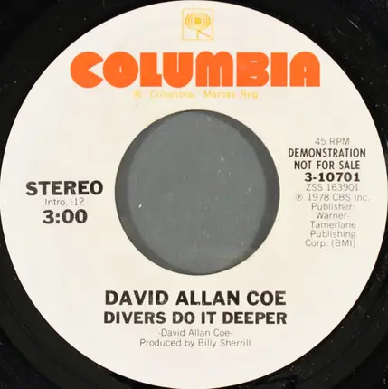 David Allan Coe - Divers Do It Deeper