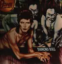 LP - David Bowie - Diamond Dogs - No Stereo On Labels, Gatefold