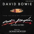 7inch Vinyl Single - David Bowie Music By Giorgio Moroder - Cat People (Putting Out Fire) (From The Original Soundtrack)