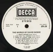 LP - David Bowie - The World Of David Bowie