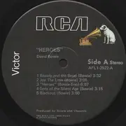 LP - David Bowie - 'Heroes' - Indianapolis Pressing