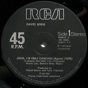 LP - David Bowie - John, I'm Only Dancing (Again) (1975) / John, I'm Only Dancing (1972)