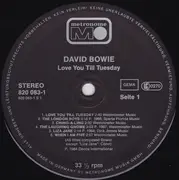 LP - David Bowie - Love You Till Tuesday