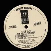 LP - David Blue - Com'n Back For More - Promo Copy