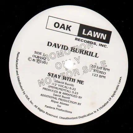 David Burrill - Stay With Me