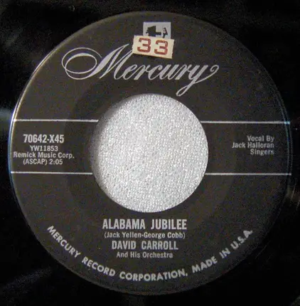 David Carroll & His Orchestra - Baffi / Alabama Jubilee