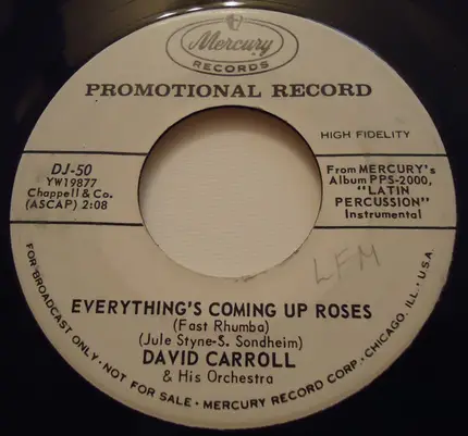 David Carroll & His Orchestra - By Heck Cha Cha Cha / Everything's Coming Up Roses