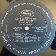 LP - David Carroll & His Orchestra - Let's Dance To The Movie Themes - Mono