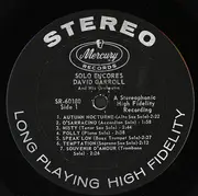 LP - David Carroll & His Orchestra - Solo Encores