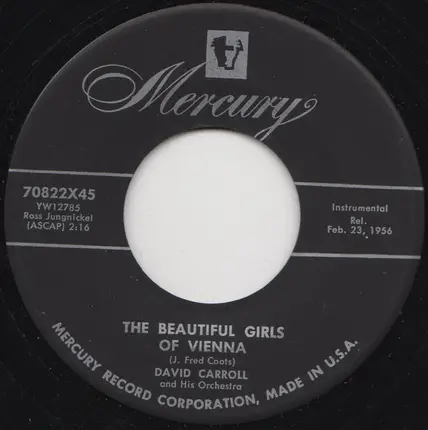 David Carroll & His Orchestra - The Little Ballerina / The Beautiful Girls Of Vienna