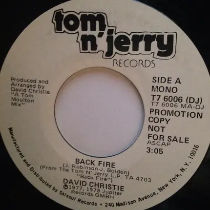 David Christie - Back Fire