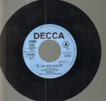 David Clayton-Thomas - Say Boss Man