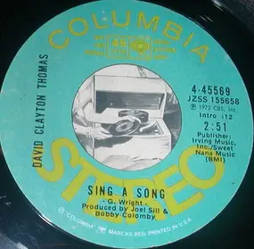 David Clayton-Thomas - Sing A Song