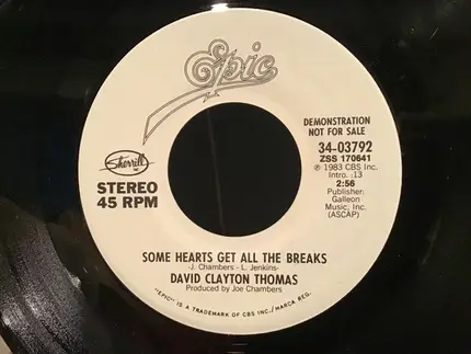 David Clayton-Thomas - Some Hearts Get All The Breaks