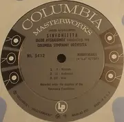 LP - L. Bernstein w/ NY Philharmonic / J. Avshalomov w/ Columbia Symphony - David Diamond: Symphony No. 4 / Jacob Avshalomov: Sinfonietta - Mono