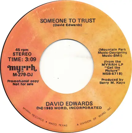 David Edwards - Someone To Trust
