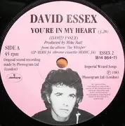 7inch Vinyl Single - David Essex - You're In My Heart - Paper Labels