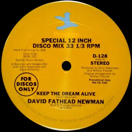 David "Fathead" Newman - Keep The Dream Alive / Clouds
