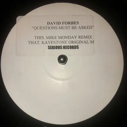 David Forbes - Questions (Must Be Asked)