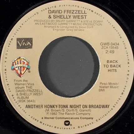 David Frizzell / David Frizzell & Shelly West - I'm Gonna Hire A Wino To Decorate Our Home / Another Honky-Tonk Night On Broadway
