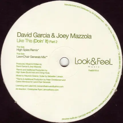 David Garcia & Joey Mazzola - Like This (Doin' It) (Part 2)