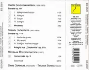 CD - Shostakovich / Prokofiev/ Rostropowitsch - Sonate Op. 40 / Sonate Op. 119 / Humoreske Op. 5