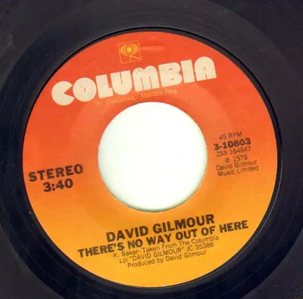 David Gilmour - There's No Way Out Of Here
