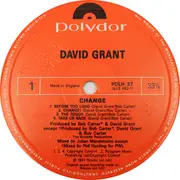 12inch Vinyl Single - David Grant - Change