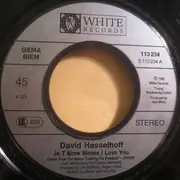7inch Vinyl Single - David Hasselhoff - Je T'Aime Means I Love You