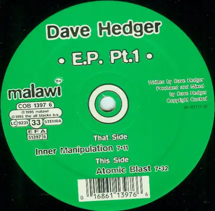 David Hedger - E.P. Pt.1