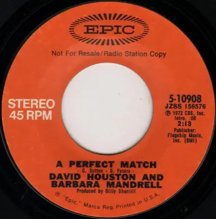 David Houston And Barbara Mandrell - A Perfect Match