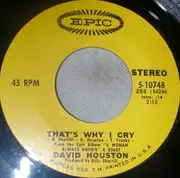 7inch Vinyl Single - David Houston - Nashville / That's Why I Cry