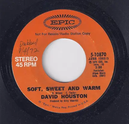 David Houston - Soft, Sweet And Warm