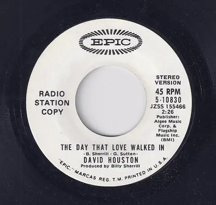 David Houston - The Day That Love Walked In