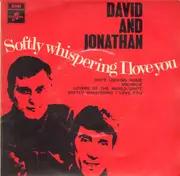 7inch Vinyl Single - David & Jonathan - Softly Whispering I Love You EP - Original Australian EP