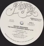 LP - David Johansen Group - The David Johansen Group Live