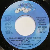 David Johansen - Medley: We Gotta Get Out Of This Place / Don't Bring Me Down / It's My Life