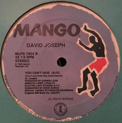 David Joseph - You Can't Hide (Your Love From Me)