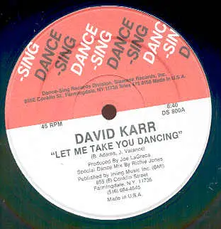 David Karr - Let Me Take You Dancing