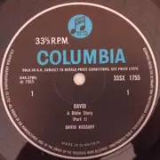 LP - David Kossoff - David (A Bible Story Told By David Kossoff)