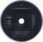 CD Single - David Knopfler - Lonely Is The Night