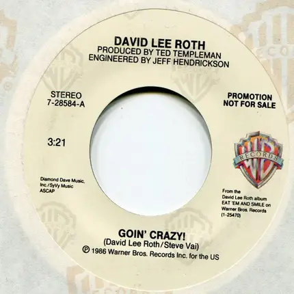 David Lee Roth - Goin' Crazy!