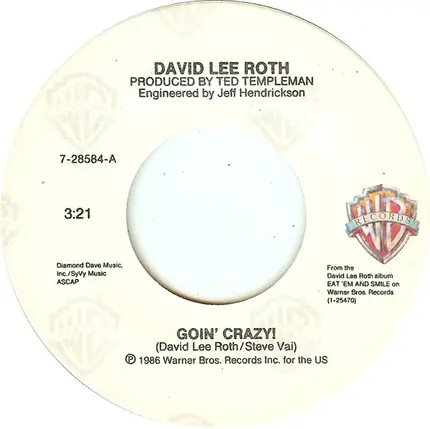 David Lee Roth - Goin' Crazy!